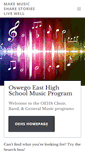 Mobile Screenshot of oswegoeastmusic.org